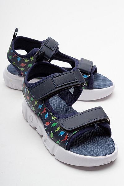mnpc Boy's Navy Blue Anatomical Sports Sandals