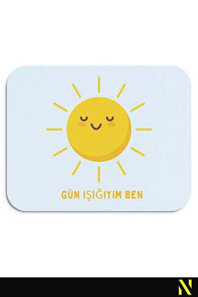 nilizma Я сонячний малюнок денного світла Mouse Pad - 22 см X 18 см - Нековзн...