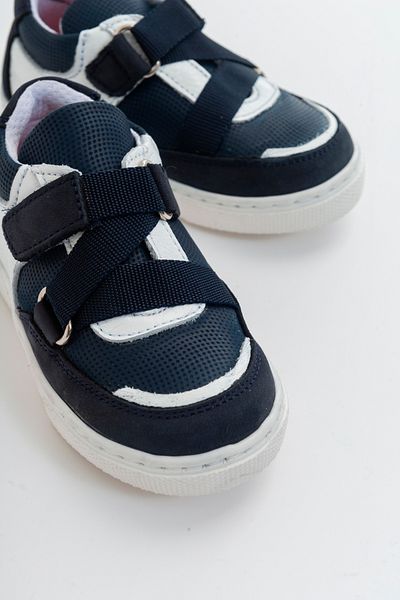 mnpc Boy's Navy Blue Leather Orthopedic Supported Children's Sneakers
