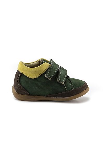 mnpc Unisex Kids Khaki Leather First Step Boots with Orthopedic Support