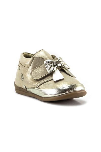mnpc Gold Leather for Girl - First Step Boots with Orthopedic Support