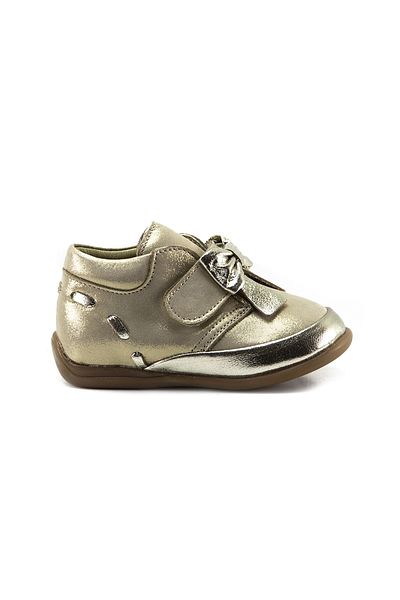 mnpc Gold Leather for Girl - First Step Boots with Orthopedic Support