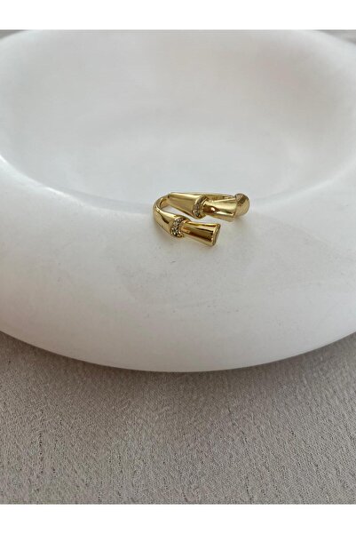 XUPING JEWELRY Xuping Ayarlamalı Bambo Gold Yüzük