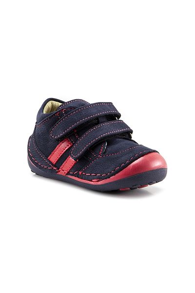 mnpc Boy's Navy Blue Leather Orthopedic Supported First Step Boots