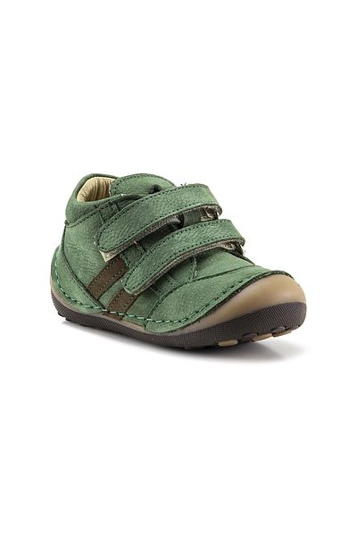 mnpc Boy's Green Leather Orthopedic Supported First Step Boots