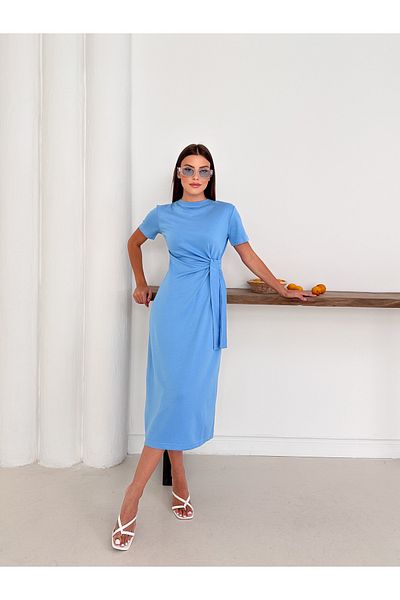 TrendyFashion Rochie Otaku pentru femei din țesătură modală cu detaliu de șireturi laterale