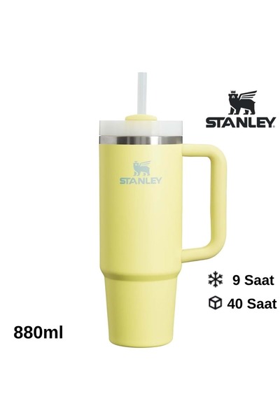 Stanley Quencher H2.O FlowState™ Tumbler Pipetli Termos 0.8L Pipetli Matara SARI