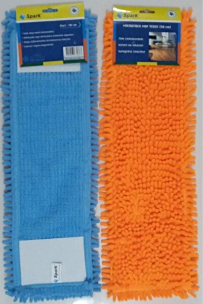 Spark 2 Adet Spark Makarna Mop Ucu Mikrofiber Paspas Yedeği 50 Cm