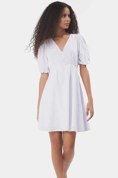 PayBuy Summer Short a Line Cotton Dress Balloon Sleeve Detail Comfortable Cut Long Lasting Stylish Appearance