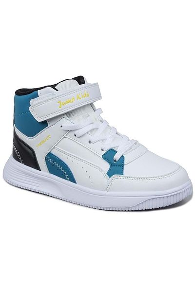 Jump 29185 Velcro High Top Beige - Yellow Unisex Kids Sneaker Casual Sneakers