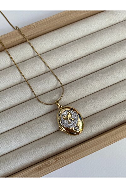 Pinery Jewels Phoenix Far City Alya Openable Lid Photocellable Stainless Steel Women's Necklace