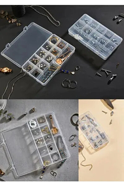 Hane216 Compartment Lid Necklace Ring Jewelry Box/Sewing Box/Organizer Box 20...