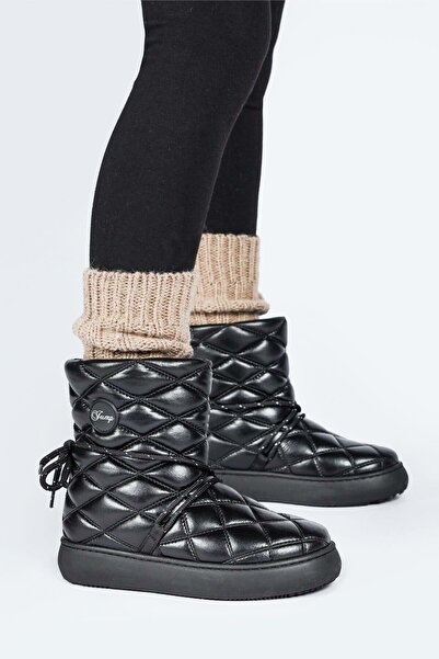 Jump 60214 Unisex Çocuk Kar Botu SİYAH