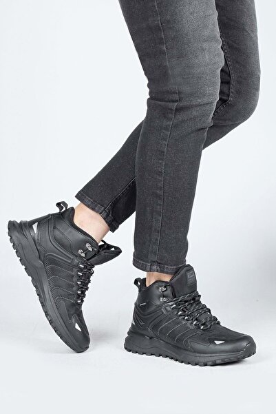 Jump 28680 Αδιάβροχη Αντιολισθητική Σόλα Ορθοπεδικά Unisex Μποτάκια ΜΑΥΡΟ