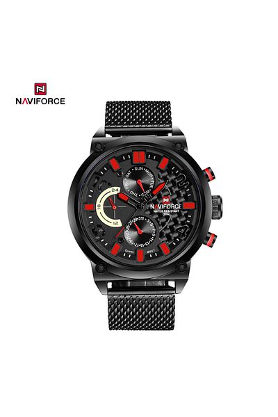 Naviforce NF9068S Fashion Military Sport Stainless Steel Quartz Waterproof WristWatch for Men