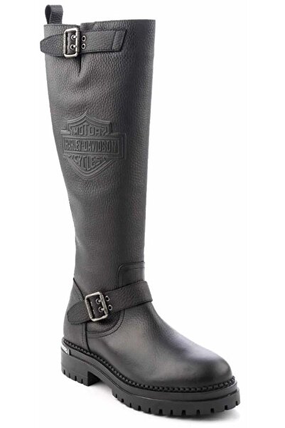 Harley Davidson 026Z100027 Trouble bőr női csizma FEKETE