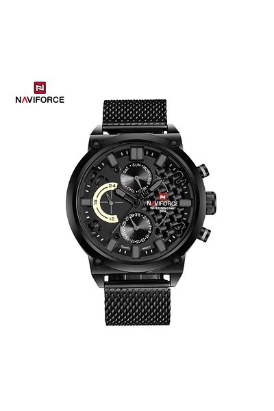 Naviforce NF9068S Fashion Military Sport Stainless Steel Quartz Waterproof WristWatch for Men