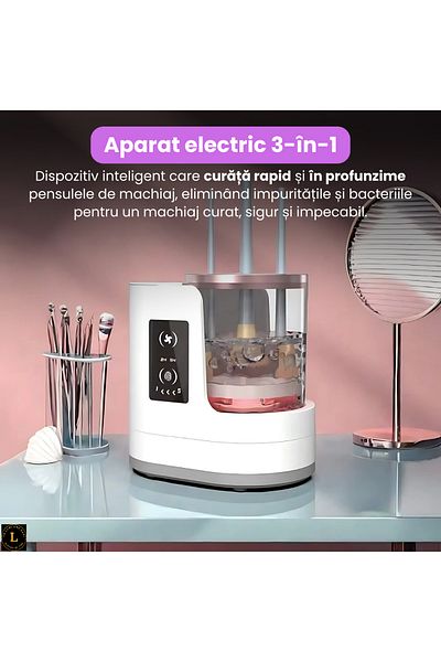 CR LUMI AND GABI Dispozitiv Electric Pentru Curățarea Și Uscarea Pensulelor De Machiaj L Cr.lumi.and.gabi, 3 În 1