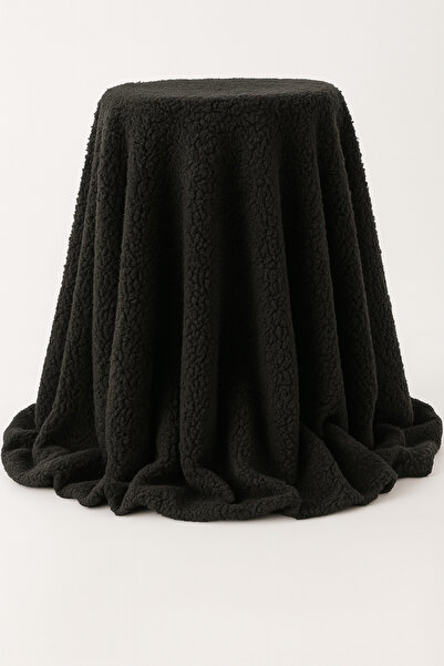 PELTEKS Siyah Yumuşak Peluş Kumaş Welsoft Kısa Tüylü Kumaş 50x150