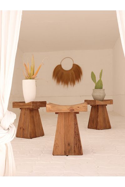 touche deco Arkwood Stool / Side Table