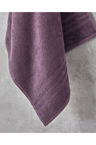 English Home Πετσέτα μπάνιου Pure Basic 70x140 cm Σκούρο Μωβ
