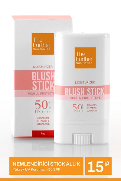 The Further Stick Blush Sunscreen Spf50 – Tinted Moisturizer, Ceramide, Vitamin E & Squalane