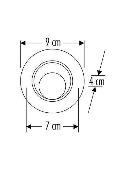 Cata 6w Akik Led Spot Armatür Ct-5200 - Beyaz Işık