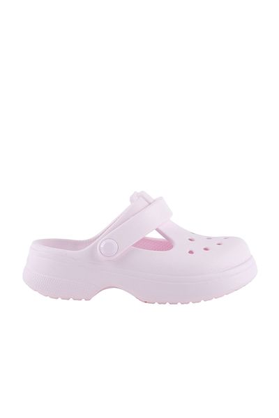 Crocs Κλασικά παιδικά ροζ σανδάλια Mary Jane (210615-6ZW)