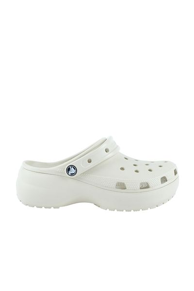Crocs Papuci de damă cu platformă clasică crem