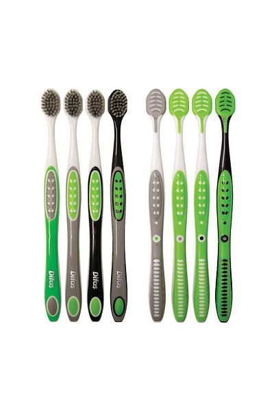 Difaş Pro Clinic Bamboo Charcoal Toothbrush - With Housing Box