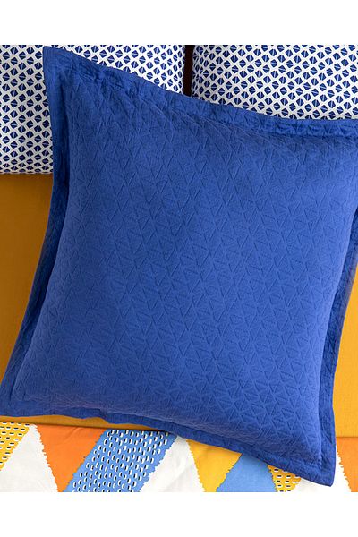 English Home Unique Trine Embossed Jacquard Single Pillow Case 70X70 cm Navy Blue