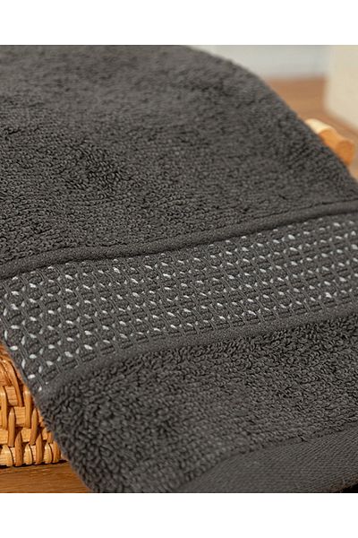 English Home Deluxe βαμβακερή πετσέτα χεριών Anthracite