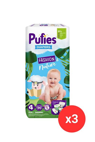 Pufies Pantaloni Fashion&nature Junior 9-14kg: 54 buc, Nr.4 X 3