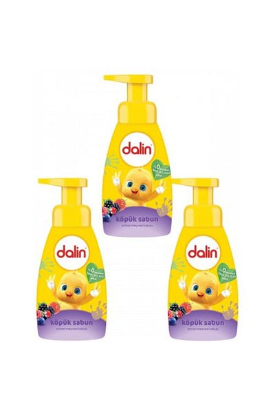 Dalin Scented Foam Soap, Forest Fruit Sutku 200 ml X 3 Pieces