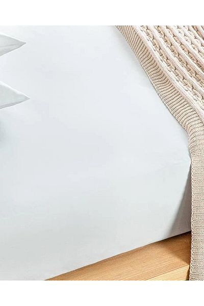 English Home Novella Premium Single White Elastic Sheet - 100x200 Cm