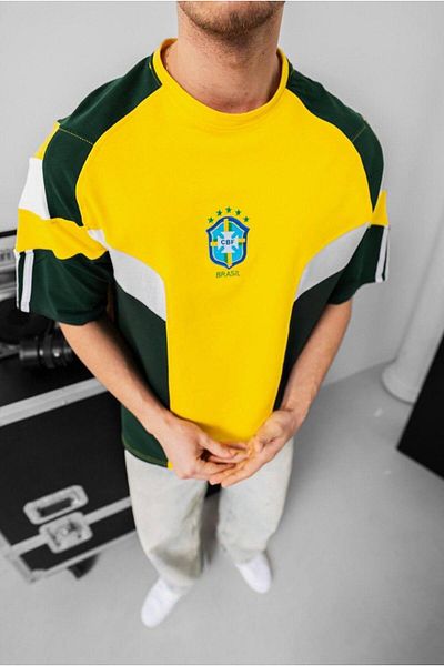 KUN SPORTSWEAR PREMIUM ΒΡΑΖΙΛΙΑΝΙΚΟ ΡΕΤΡΟ_ΝΟΣΤΑΛΓΙΚΟ OVERSIZE UNISEX