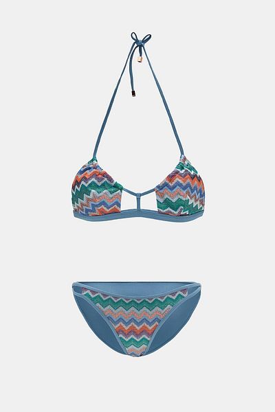 Amarelle Σετ μπικίνι Hawaii Blue Whaleless Triangle Bralet