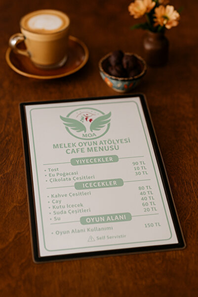 Çokaş Promosyon Pvc Kaplama A4 Cafe/restaurant Menü (6 ADET)