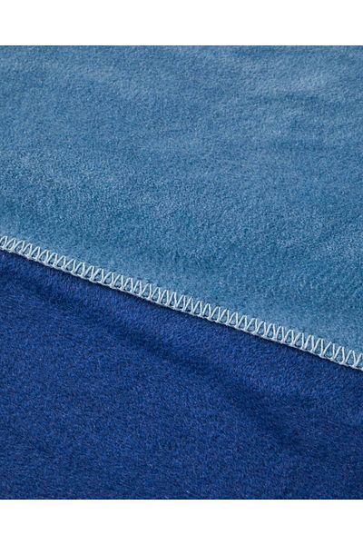 English Home Plain Cotton Double Blanket 200X220 cm Indigo-Blue