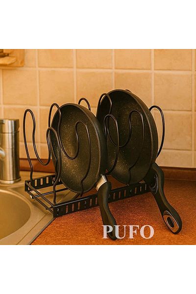 PUFO Metal support for organizing and storing plates, lids, pans and pots, 30 x 20 cm