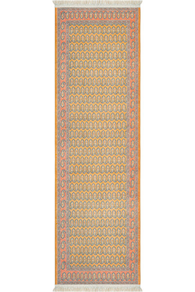 Cool Halı Anatolia Turuncu Yolluk Vintage Otantik Retro Giriş Uzun Halı Yıkan...