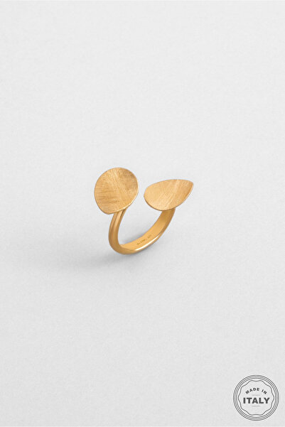 So CHIC... Çölün Işıltısı 18 Ayar Sarı Altın Kaplama Gümüş Yüzük