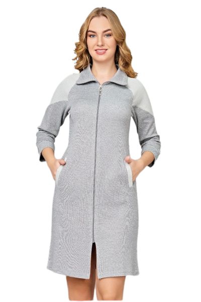 ROMEO LİFE Rochie din catifea cu fermoar model 3264
