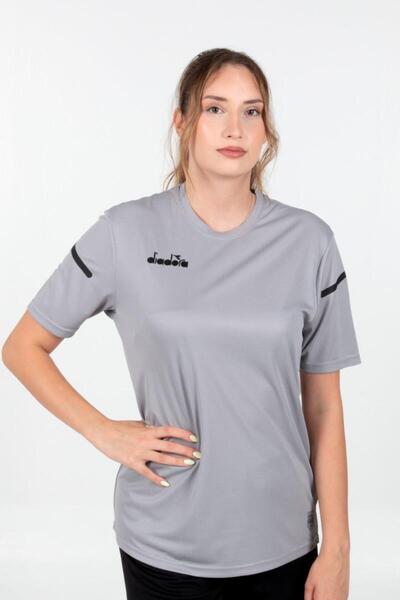 Diadora Μπλουζάκι Alto 25 Practice Γκρι