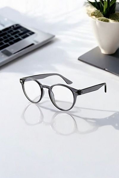 REN EYEWEAR نظارات شاشة بيضاوية مستديرة شفافة للجنسين - حماية من الضوء BLUE BLOCK