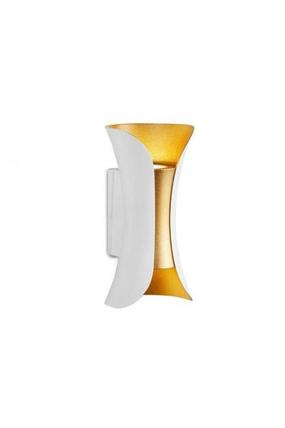 LUXXO Aplica LED de interior/exterior, IP65, Rico Gold, 2x10W, Alb/Aurie