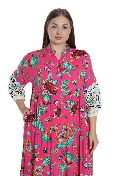 Cotpark Μακρύ φόρεμα με σχέδιο Oversize - 33495