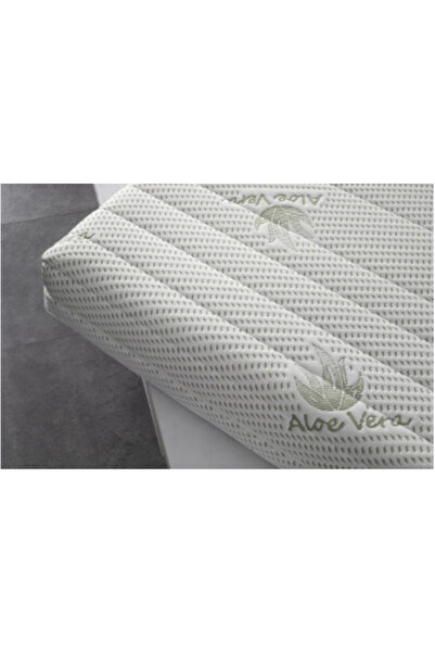 bedpark Beyaz Aloe Vera Kumaş Fermuarlı Yıkanabilir Kılıflı Visco Süngerli Tek Kişilik Yatak Bed13