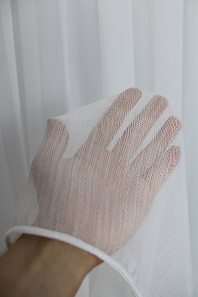 MebelPort Curtain Tulle Fishback Patterned Glitter 1/3 Frequency (for Cornice)