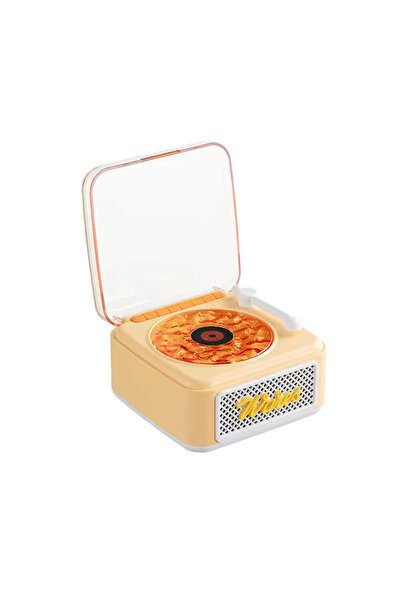 EN SİGA Plak Görünümlü Bluetooth Hoparlör 3D Ses Dalgası Retro Müzik Plak Gec...